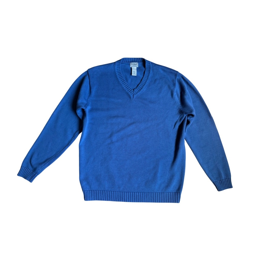 LL Bean Mens V-Neck Sweater Mariner Blue 100% Cotton L-Tall
Normcore Ivy League